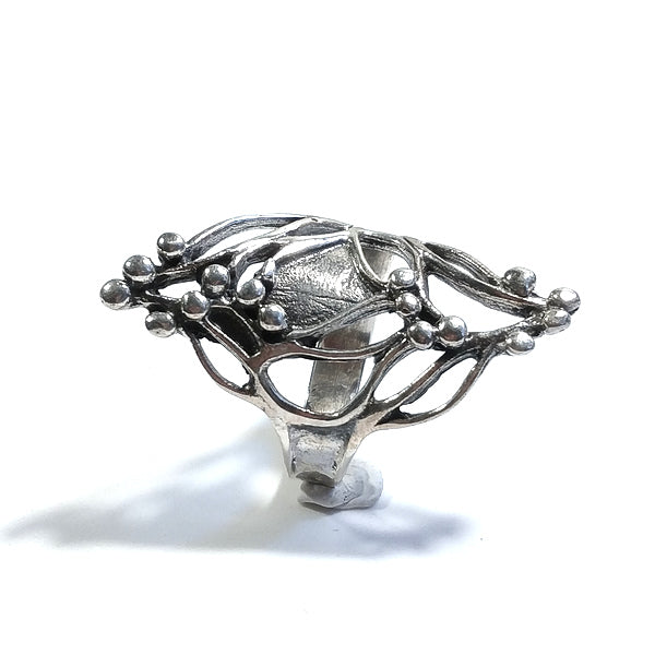 ANELLO fascia PALLAVI in argento 925 ANELLO artigianale | GIOIELLI ETNICI