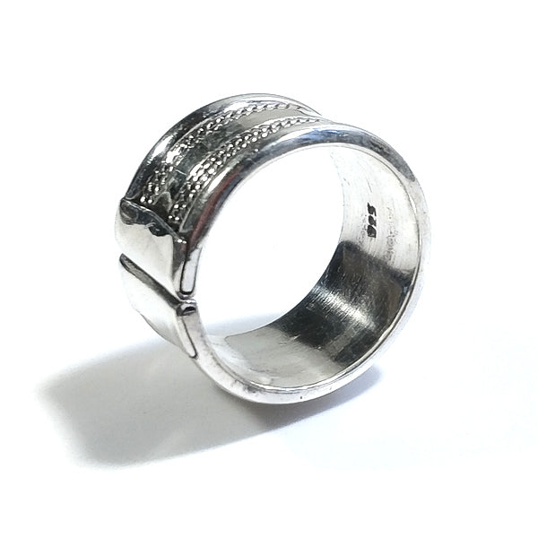 Copia del ANELLO fascia NAITEE in argento 925 ANELLO artigianale | GIOIELLI ETNICI