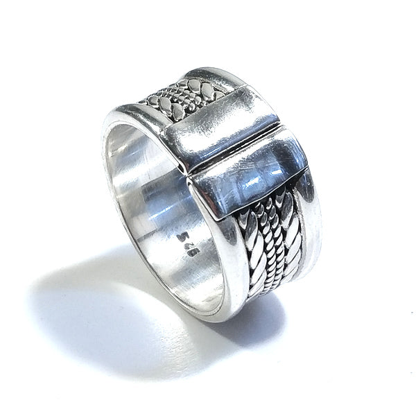 ANELLO fascia NIRA in argento 925 ANELLO artigianale | GIOIELLI ETNICI