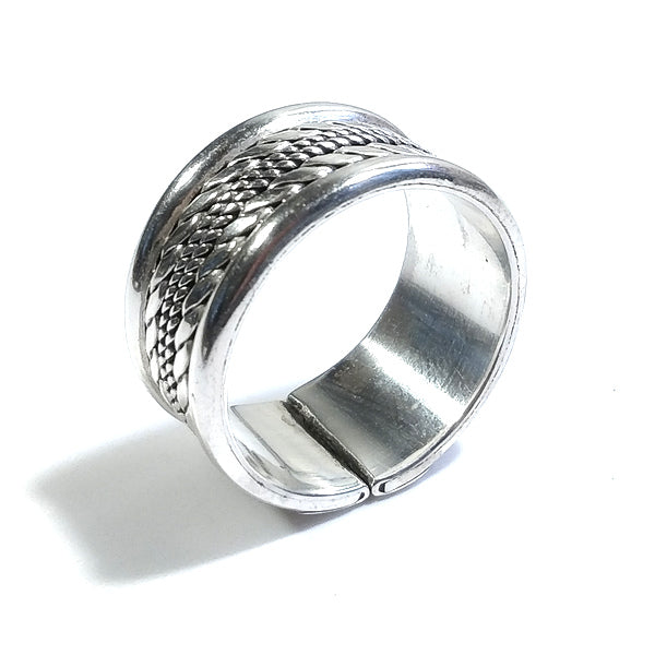 ANELLO fascia NIRA in argento 925 ANELLO artigianale | GIOIELLI ETNICI