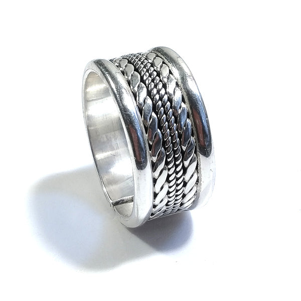ANELLO fascia NIRA in argento 925 ANELLO artigianale | GIOIELLI ETNICI