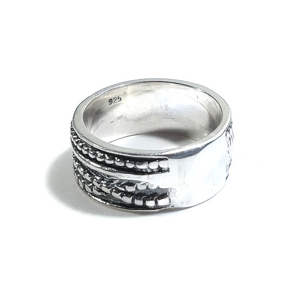 ANELLO fascia NANDINI in argento 925 ANELLO artigianale | GIOIELLI ETNICI