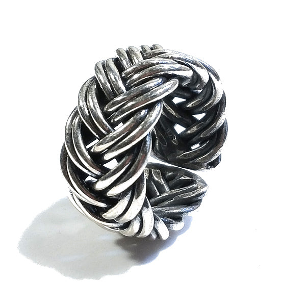 ANELLO fascia VIMINI in argento 925 ANELLO artigianale | GIOIELLI ETNICI