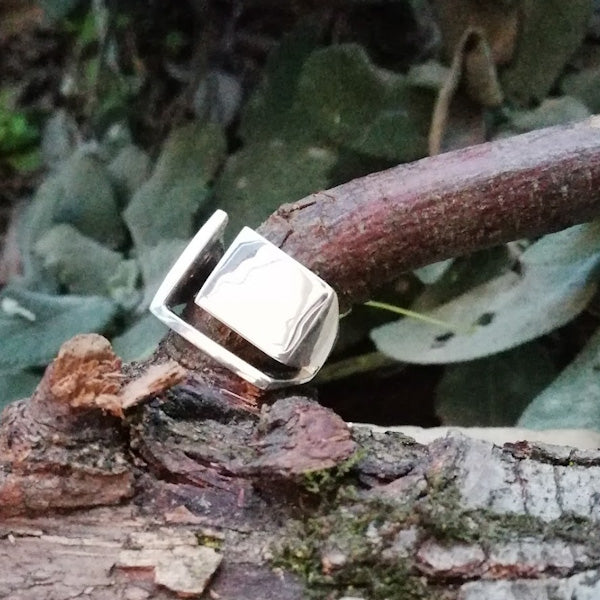 ANELLO artigianale in argento 925 Anello geometrico | GIOIELLI IN ARGENTO