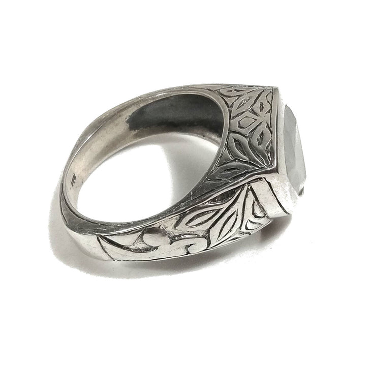 Anello con pietra in argento 925 con Pietra di luna | GIOIELLI IN ARGENTO