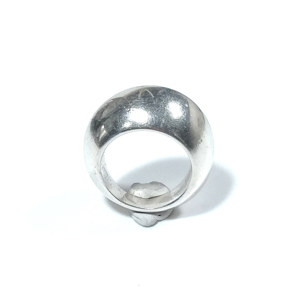 Band ring in 925 silver handcrafted RING | SILVER JEWELRY