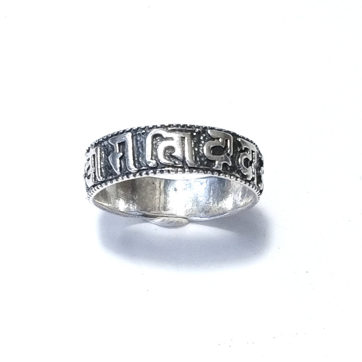 Anello om mani padme um argento 925 - DAHAKURAY