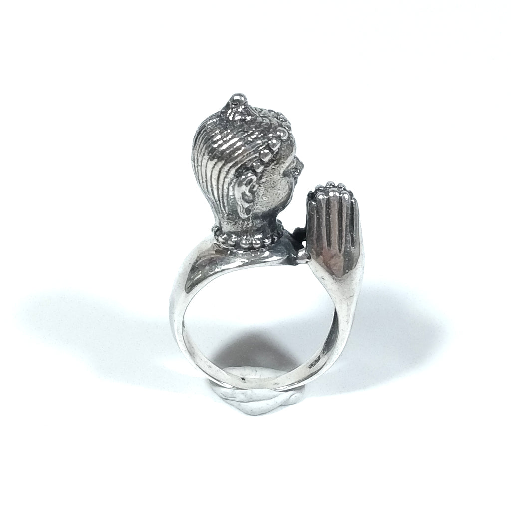 ANELLO etnico in argento 925 con BUDDHA - KIMAT