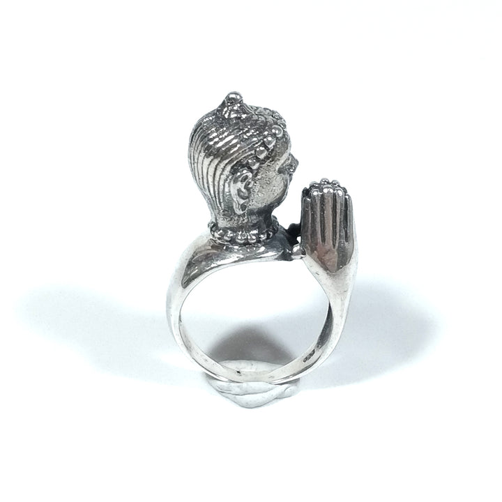 ANELLO etnico in argento 925 con BUDDHA - KIMAT