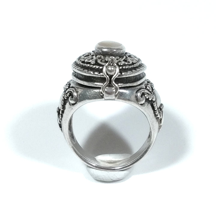 Anello veleno in argento 925 ANELLO artigianale Madreperla | GIOIELLI IN ARGENTO