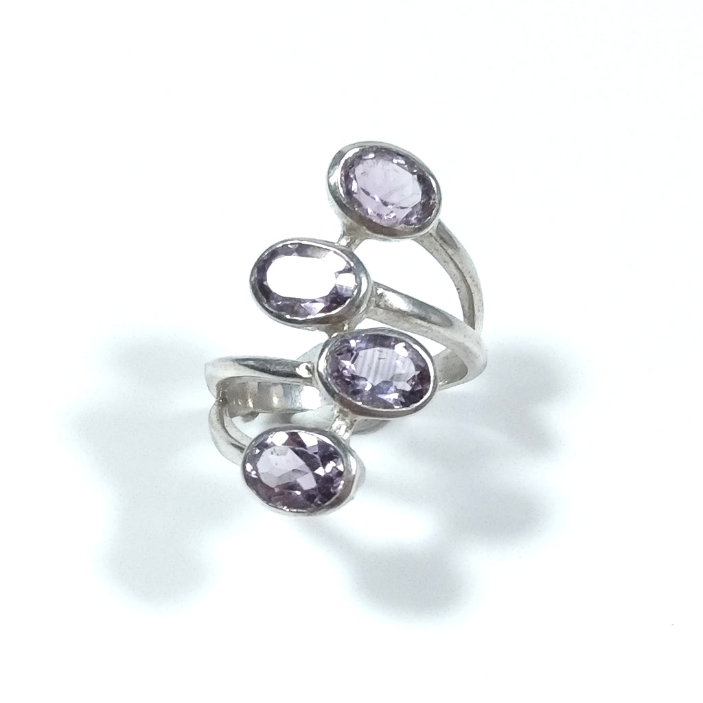 Anello con pietra in argento 925ANELLO artigianaleAmetista | GIOIELLI IN ARGENTO