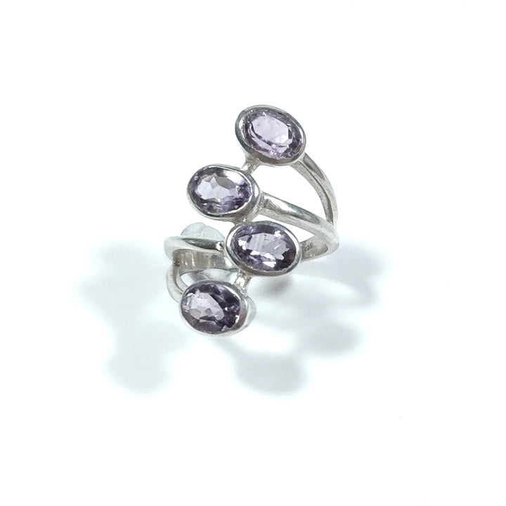 Anello con pietra in argento 925ANELLO artigianaleAmetista | GIOIELLI IN ARGENTO