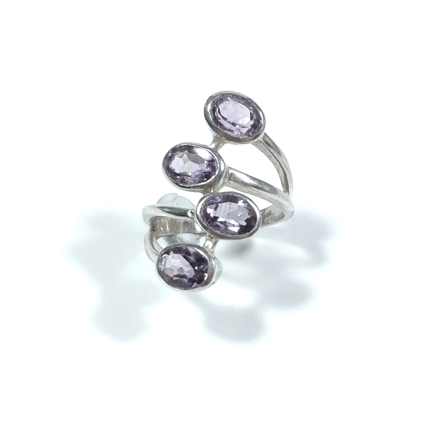Anello con pietra in argento 925ANELLO artigianaleAmetista | GIOIELLI IN ARGENTO