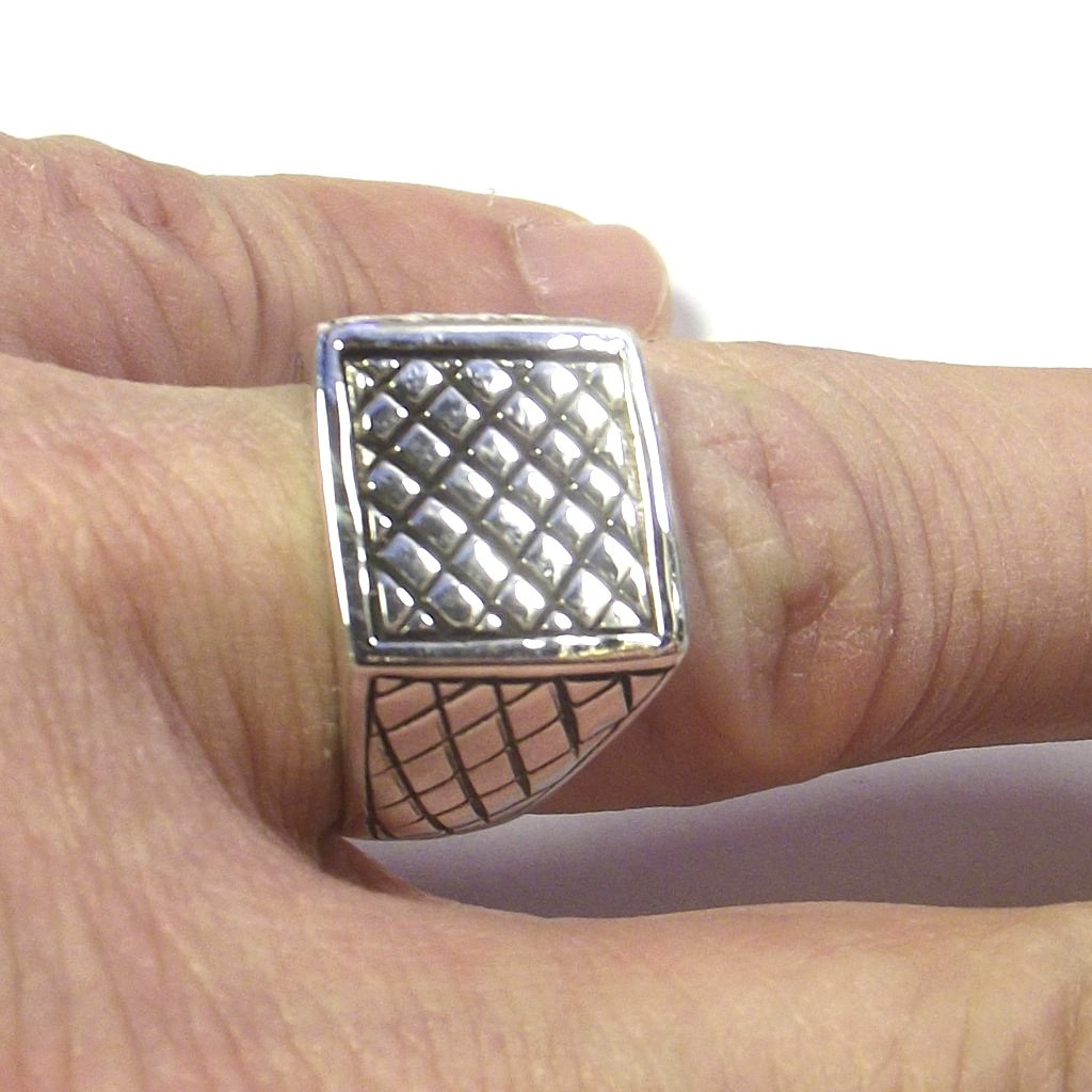 Anello da mignolo uomo in argento 925 - chevalier
