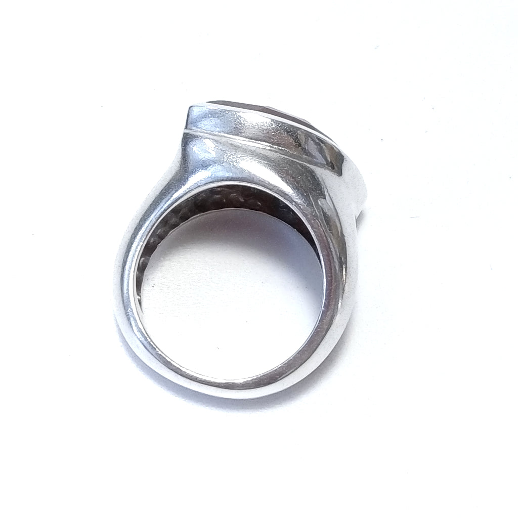 Anello con pietra in argento 925 con Corniola | GIOIELLI IN ARGENTO