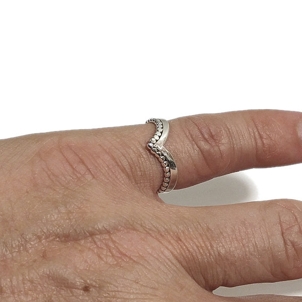 ANELLO ADI in argento 925 anello artigianale | gioielli argento | FASCIA fede indiana