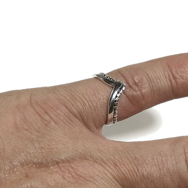 ANELLO ADI in argento 925 anello artigianale | gioielli argento | FASCIA fede indiana