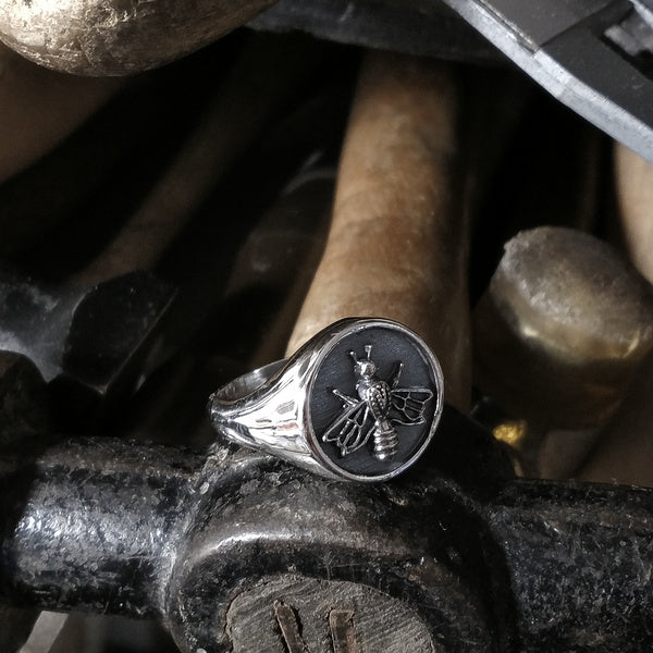 ANELLO da mignolo artigianale in argento 925 - APE