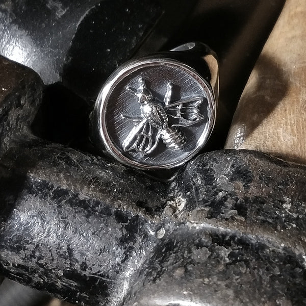 ANELLO da mignolo artigianale in argento 925 - APE