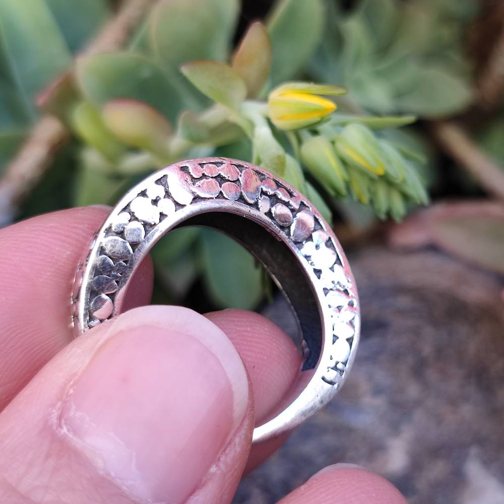 Anello etnico in argento 925 artigianale - DEVANAND