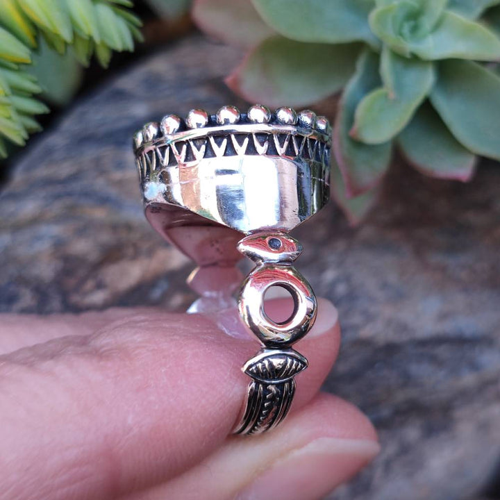 ANELLO ETNICO DEVANG in argento 925 ANELLO artigianale | ANELLO ARGENTO