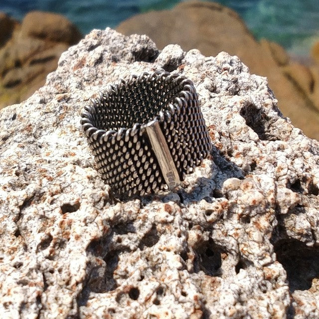 ANELLO etnico DEEPA in argento 925 ANELLO artigianale | ANELLO ARGENTO