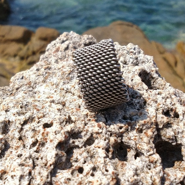 ANELLO etnico DEEPA in argento 925 ANELLO artigianale | ANELLO ARGENTO