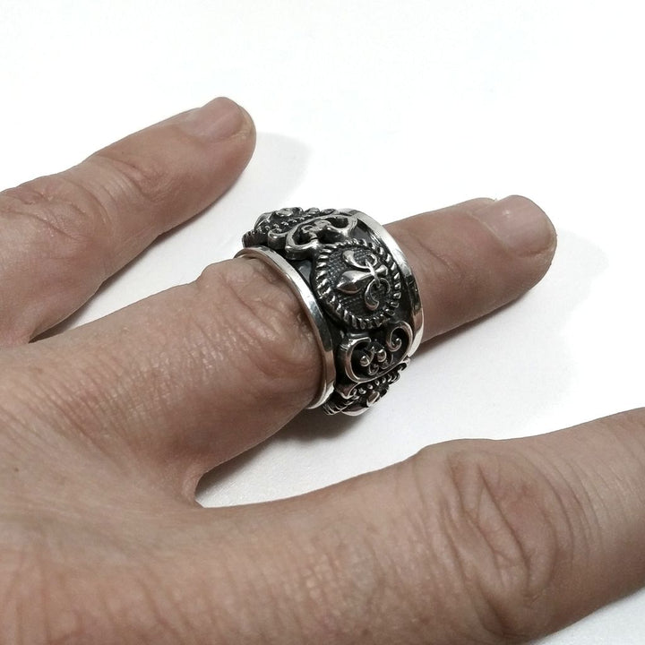 Anello fascia in argento 925 ANELLO artigianale | GIGLIO | ANTISTRESS