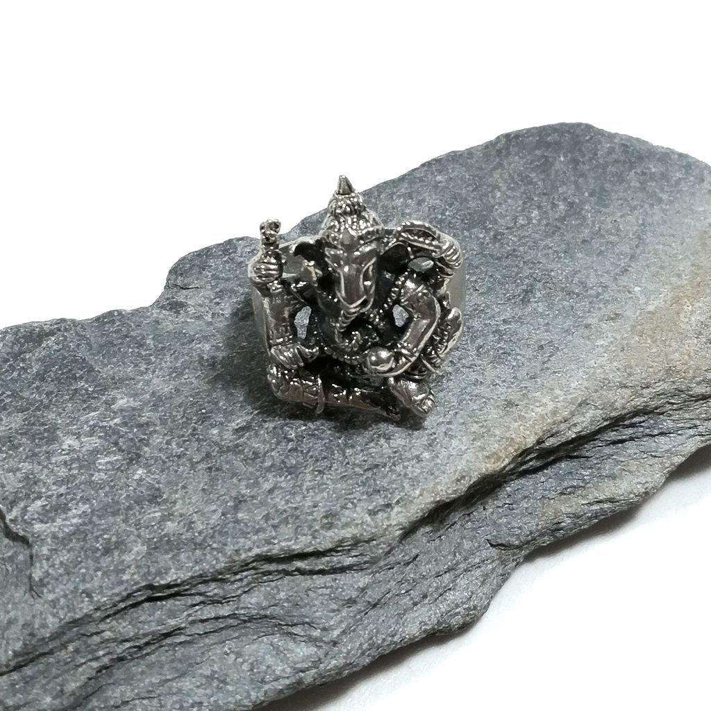 ANELLO GANESH in argento 925 | Gioielli etnici | Shiva