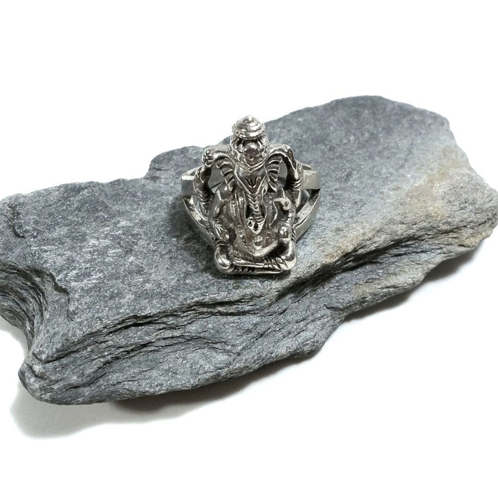 ANELLO GANESH in argento  - UVARI