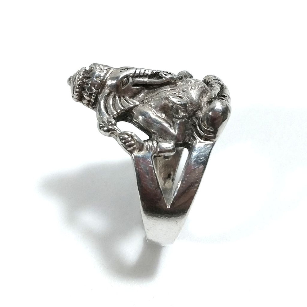 ANELLO GANESH in argento  - UVARI