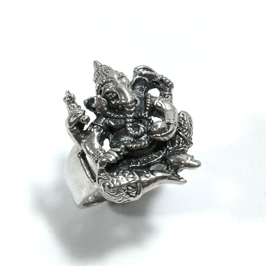 ANELLO GANESH in argento 925 | Gioielli etnici | Shiva