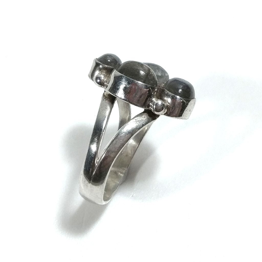 Anello con pietra in argento 925 con Labradorite | GIOIELLI IN ARGENTO