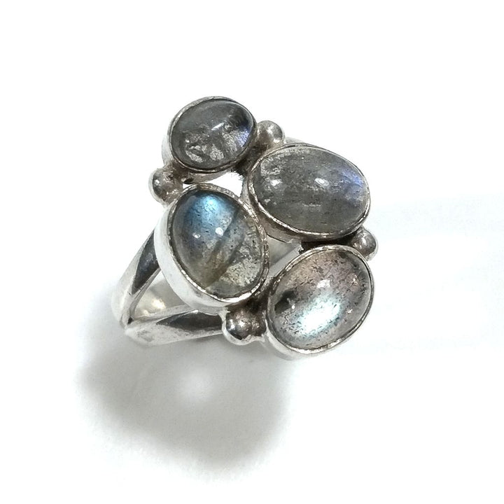 Anello con pietra in argento 925 con Labradorite | GIOIELLI IN ARGENTO