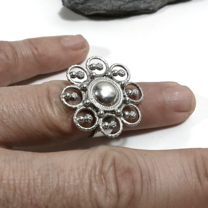 ANELLO ETNICO in argento 925 | Anello d'argento COCKTAIL | GIOIELLI ETNICI