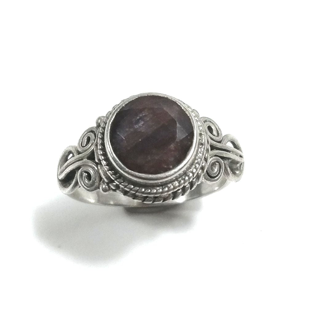 Anello con pietra in argento 925 con Cristallo di rocca | GIOIELLI ETNICI