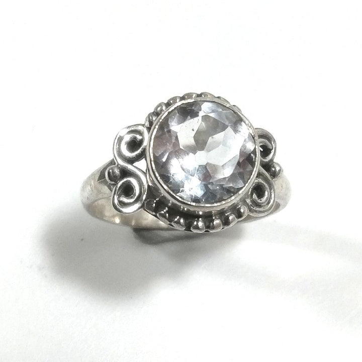 Ring with 925 silver stone with Amethyst