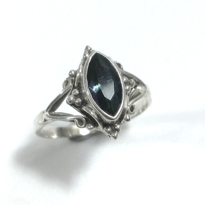 ETHNIC RING in 925 silver with Lapis Lazuli