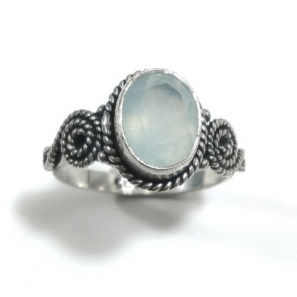 ANELLO HAIMA artigianale in argento 925 con Labradorite, Granato ,Turchese | GIOIELLI CON PIETRE