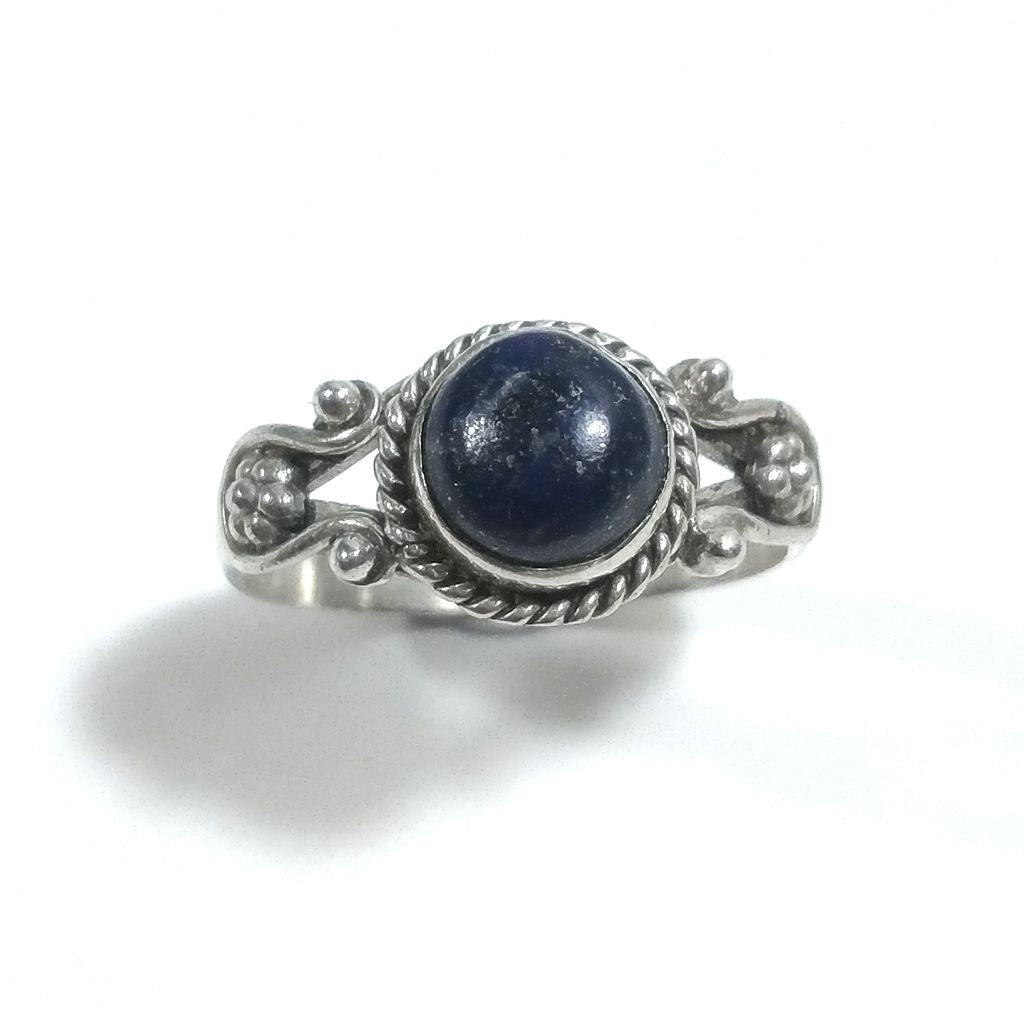 Anello con pietra in argento 925 con Granato, Radice rubino