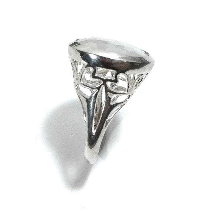 Anello con pietra in argento 925 con Pietra di Luna | GIOIELLI IN ARGENTO