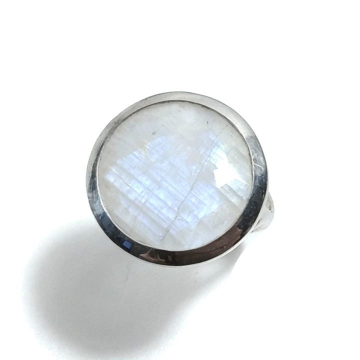 Anello con pietra in argento 925 con Pietra di Luna | GIOIELLI IN ARGENTO