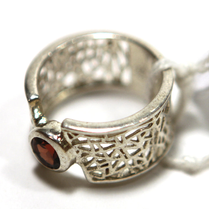 SMOKE flowers and silver RING