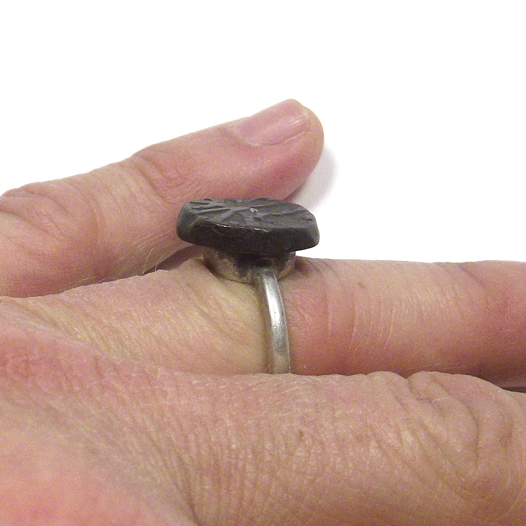 Anello con moneta MOGHUL ANTICA argento - ETNICO