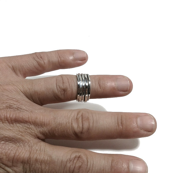 ANELLO fascia NABHITHA in argento 925 ANELLO artigianale | GIOIELLI ETNICI