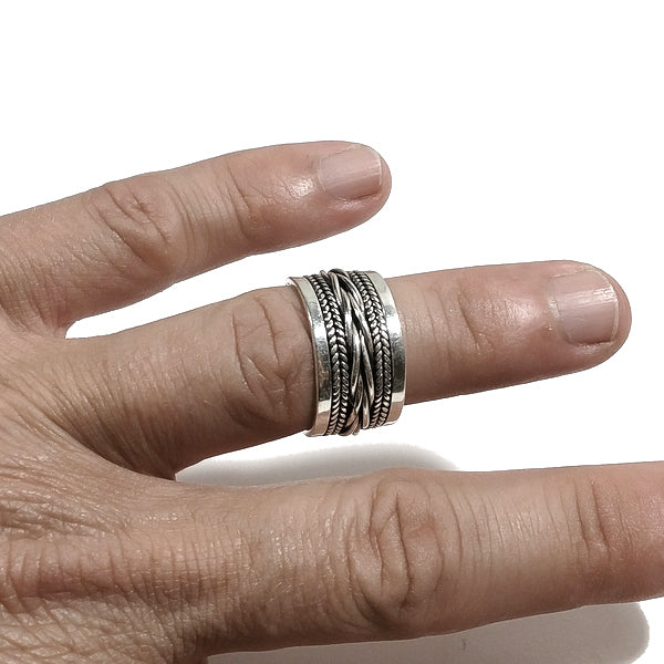 ANELLO fascia NEYSA in argento 925 ANELLO artigianale | GIOIELLI ETNICI