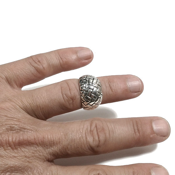 ANELLO fascia Prisha in argento 925 ANELLO artigianale | GIOIELLI ETNICI