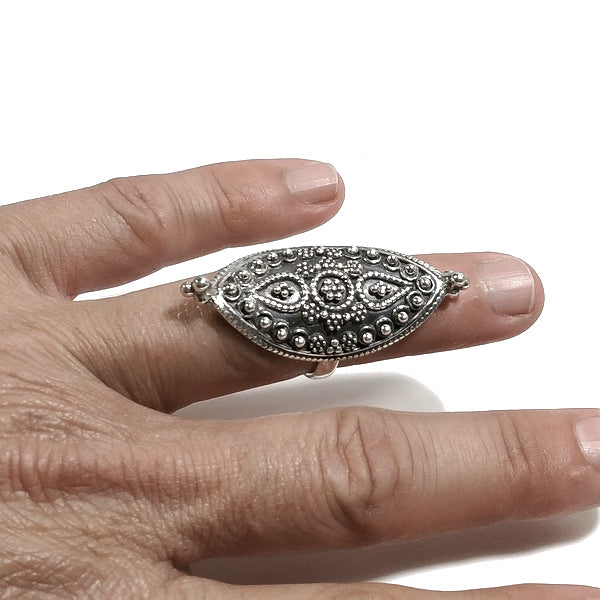 ANELLO fascia MANA in argento 925 ANELLO artigianale | GIOIELLI ETNICI