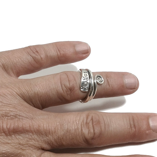 ANELLO fascia SGAW in argento 925 ANELLO artigianale | GIOIELLI ETNICI