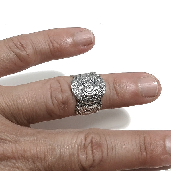 ANELLO fascia NISHA in argento 925 ANELLO artigianale | GIOIELLI ETNICI